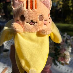 Funko Bananya Tabby Bananya 6" Plush Orange Striped Cat Banana Crunchyroll 2017